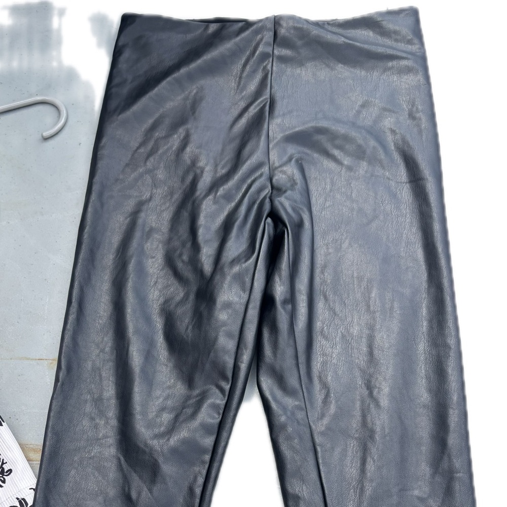 Black Faux Leather leggings